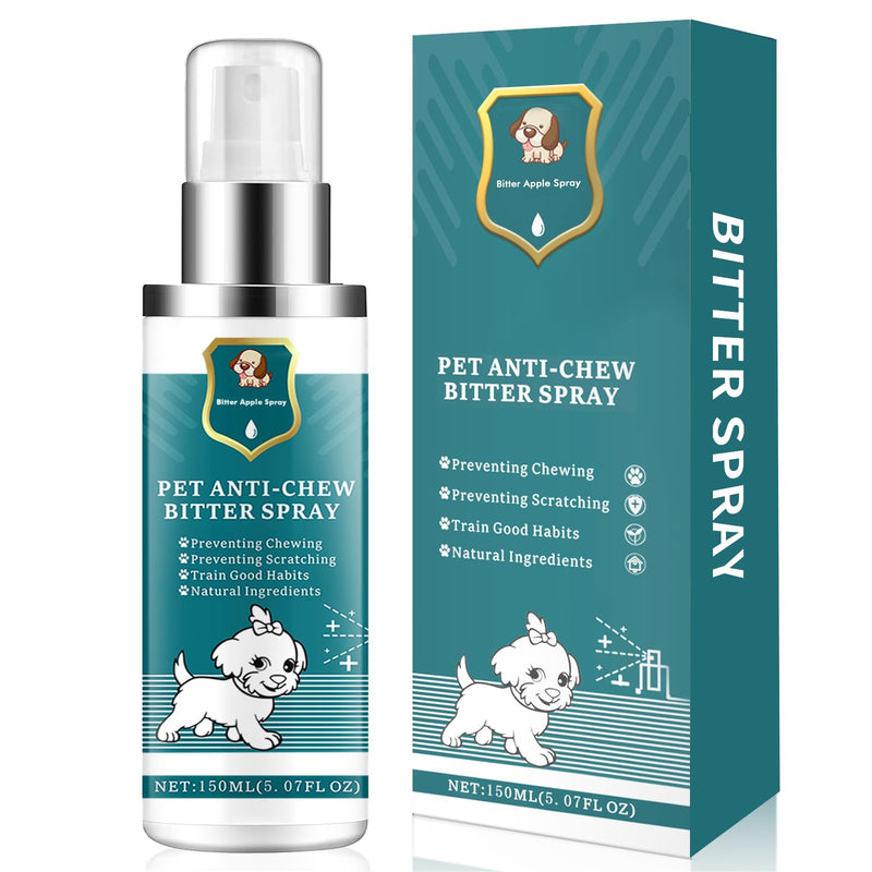LIyun&Hang Enhanced Bitter Apple Spray for Dogs to Stop Chewing and Licking, No Chew Spray for Dogs, Stop Licking Wounds and Hot Spots, Protecting Furniture, Alcohol Free/Non-Toxic (Green) (Green) Green