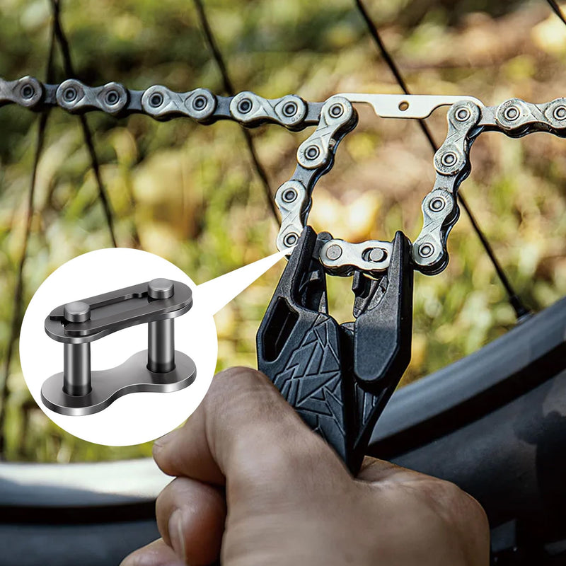 OIIKI 10 PCS Roller Chain Offset Link #41, Steel Alloy Master Connector Link, Heavy Duty Crank Link Suitable for Motorcycle, Bike, Home and Industrial Machinery, Sports Utility Vehicles 10 pcs, #41