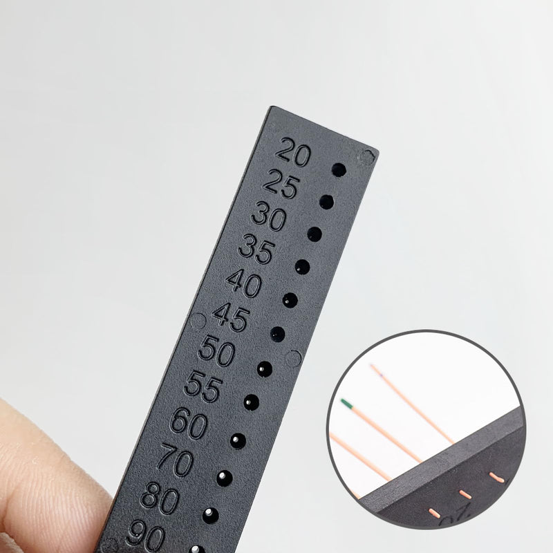 1 Piece Dental Endo Ruler for Gutta Percha,Endodontic Span Measuring Scale Rules,Plastic Gauge for Gutta Percha Points