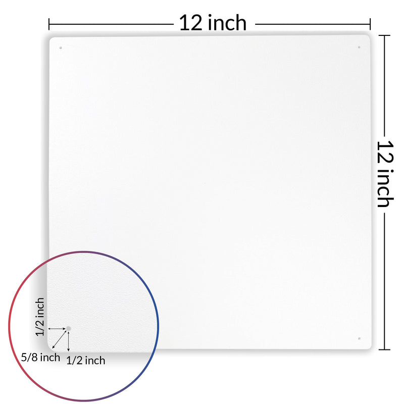 Access Covers - Outlet Covers for Drywall Patch - HIPS Access Panel Covers - 12"x12" Wall Access Door for Plumbing, Electrical Access - Textured, Paintable, No Springs or Hinges - American Built Pro Access Cover-White 12"x12" OD