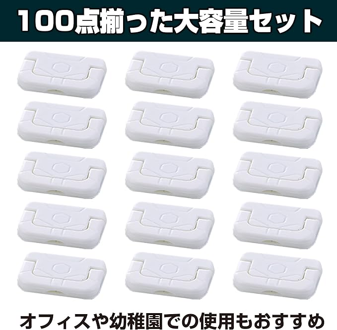 HAMILO Electrical Shock Proof Dust Proof Outlet Cover, Power Socket, 100 Piece Set - NewNest Australia