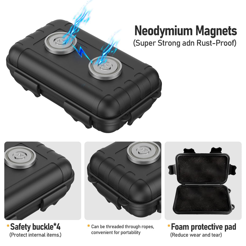 Magnetic Key Box,Magnetic Key Holder Under car,Magnetic Key Cabinets,Key Holder Magnetic,Hide a Key Magnetic Holder,Waterproof Magnetic Key Hider Outdoor