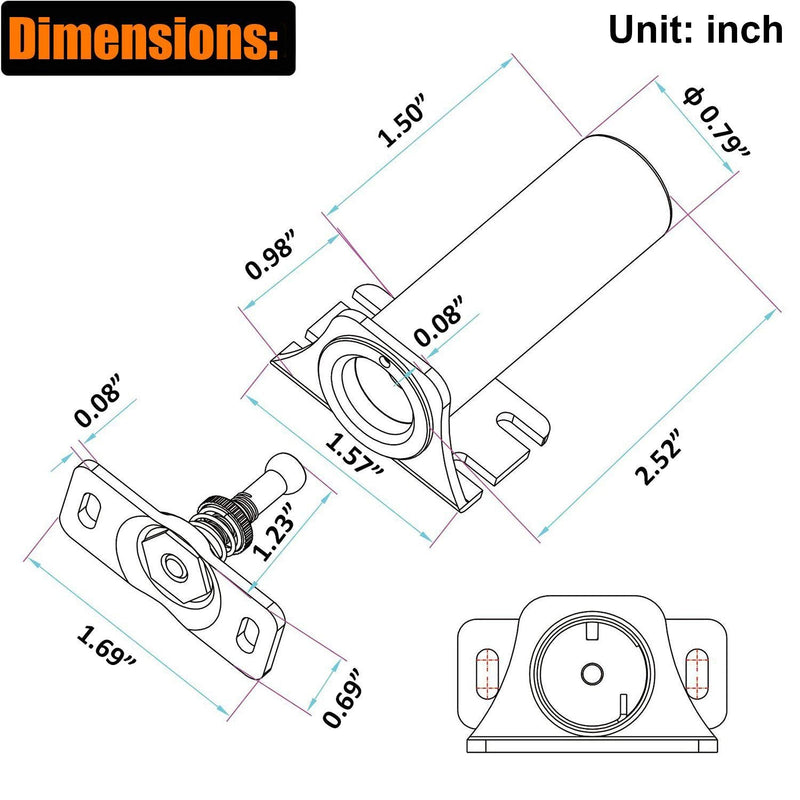 DC12V Metal Fail Safe Mode Electric Cabinet Lock 110lb Holding Force for File Cabinet & Display Case