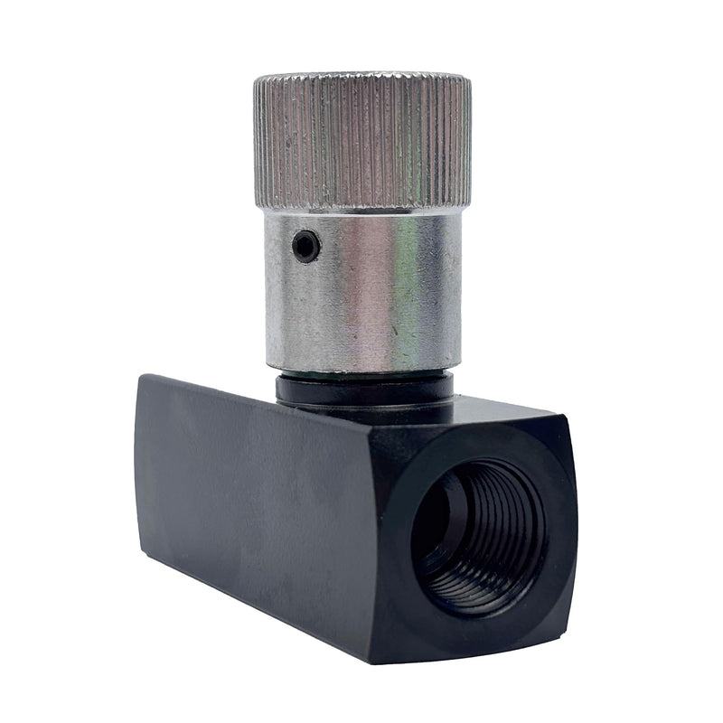 3/8 Inch NPT Hydraulic Needle Valve 5800PSI Two Way Throttle Check Valve for Hydraulic Oil Gas 3/8