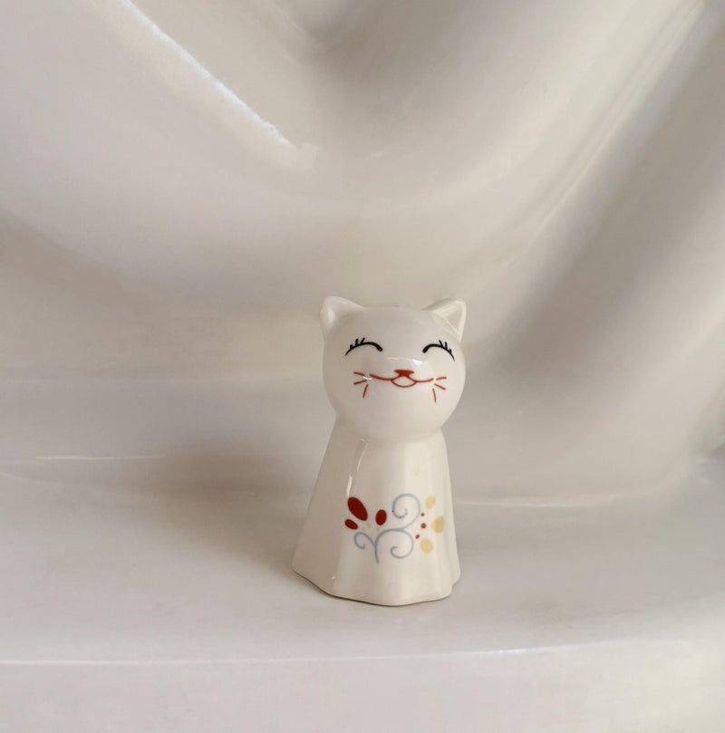 2Pcs Toilet Bolt Caps Decorative Animals Cat Ceramic Toilet Bolt Covers fit All Size Toilet Bolt Universal Toilet Caps
