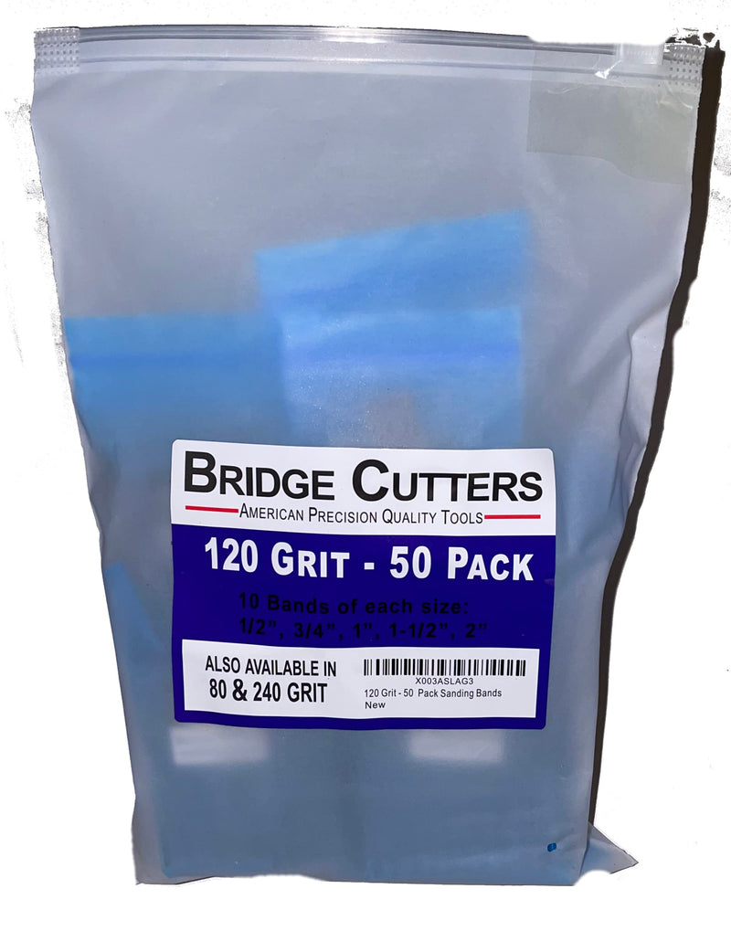 50 Pack 120 Grit Replacement Sanding Sleeves for Rubber Drum kit 1/2" 3/4" 1" 1-1/2" 2" Inch Aluminum Oxide Woodworking Drill Rotary Sander-Drum 1/4" Drive spindel Abrasive