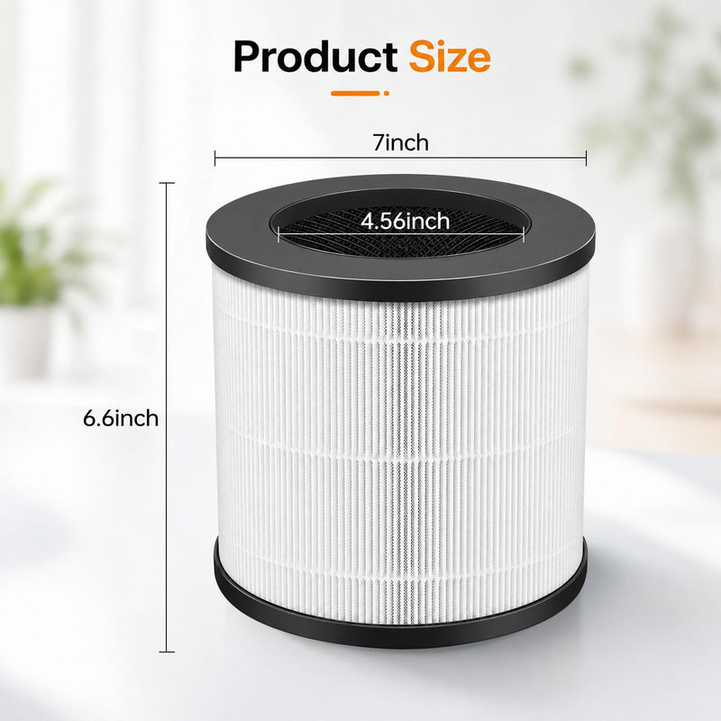 Replacement Filter for Medify MA-14 Air Purifier, 2 Pack with Brush MA14-2+1