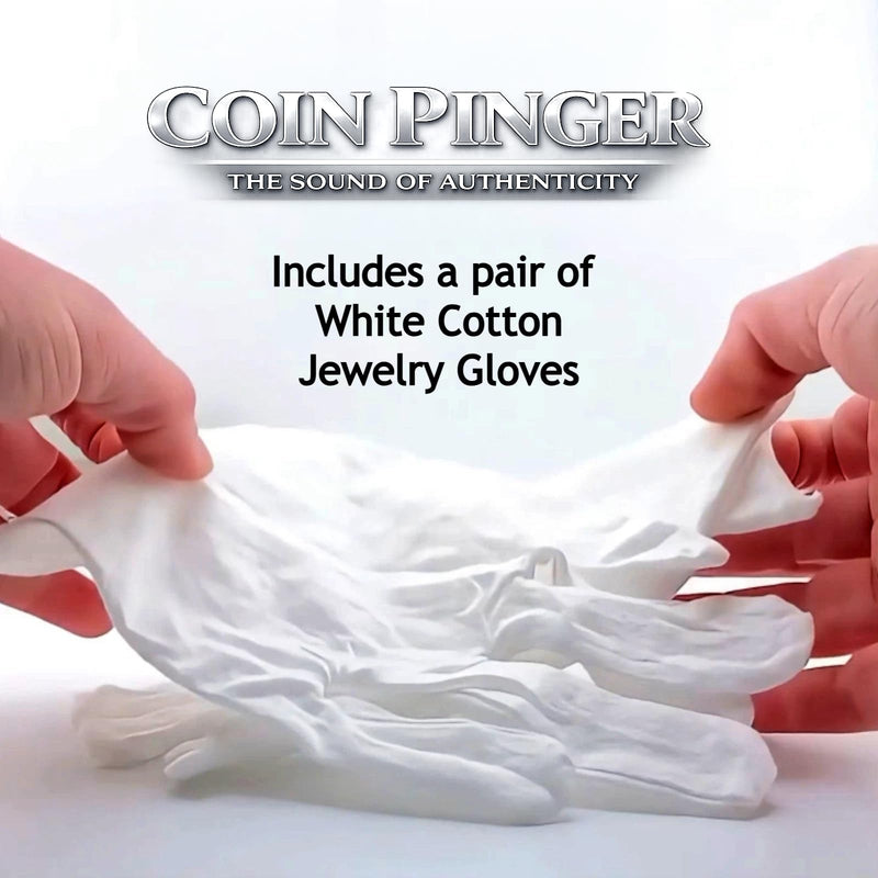 Coin Pinger Deluxe Kit, Acoustic Silver & Gold Ping Test for Coins or Bullion, Pocket Ping Test with Built-in Striker & Rare Earth Magnet