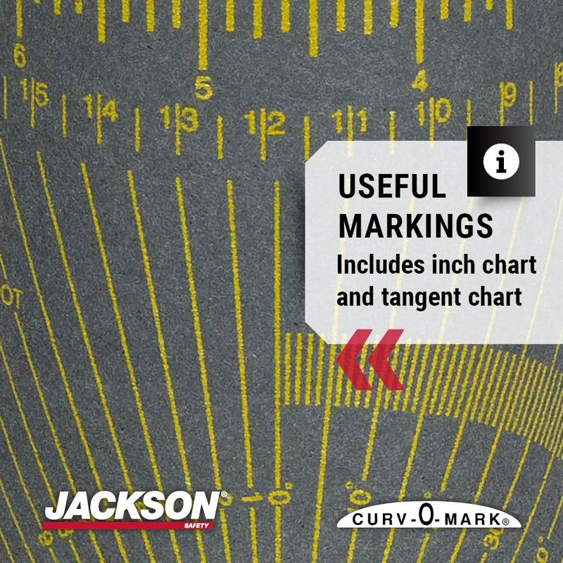 Jackson Safety Flexible Wrap-A-Round Pipe Marking Tool, 4" to 12" Pipe Diameter, Gray, XL, 14766 550⁰ F Heat Rating X-Large