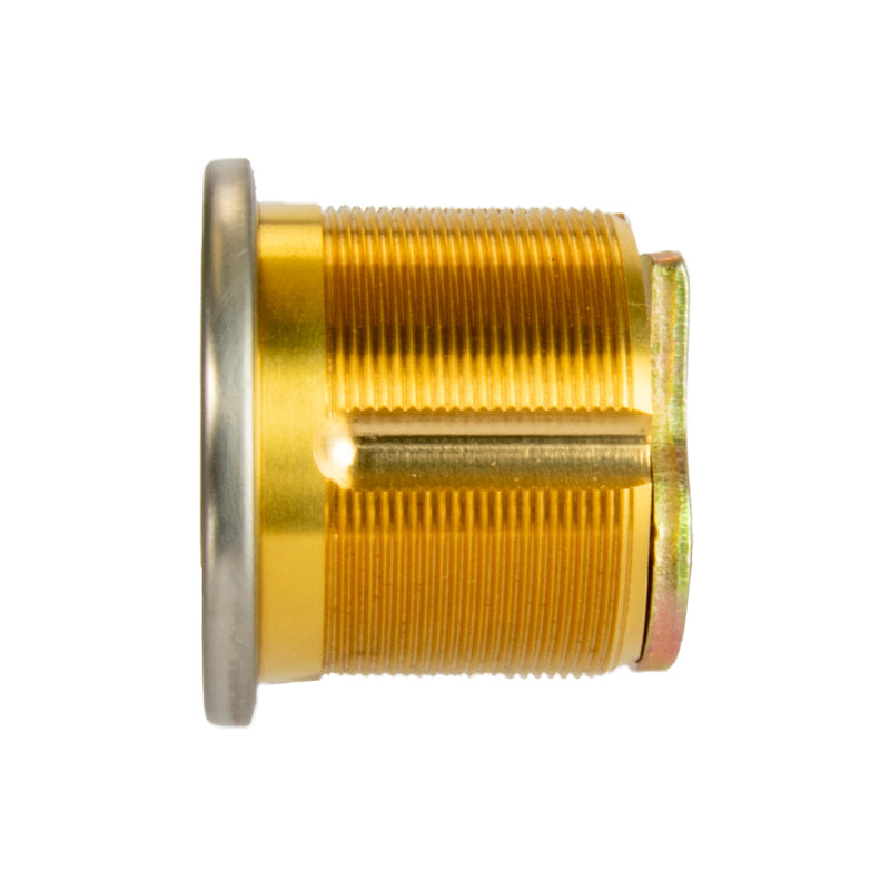 Mortise Cylinder, Solid Brass with Nickel Plated End Cap, Precision 5 Pin ANSI Cylinder, Yale Equivalent Keyway, Keyed Alike Options, Includes Two Keys & Yale Equivalent Cam for Mortise Locksets KA 5 Mortise Cylinder