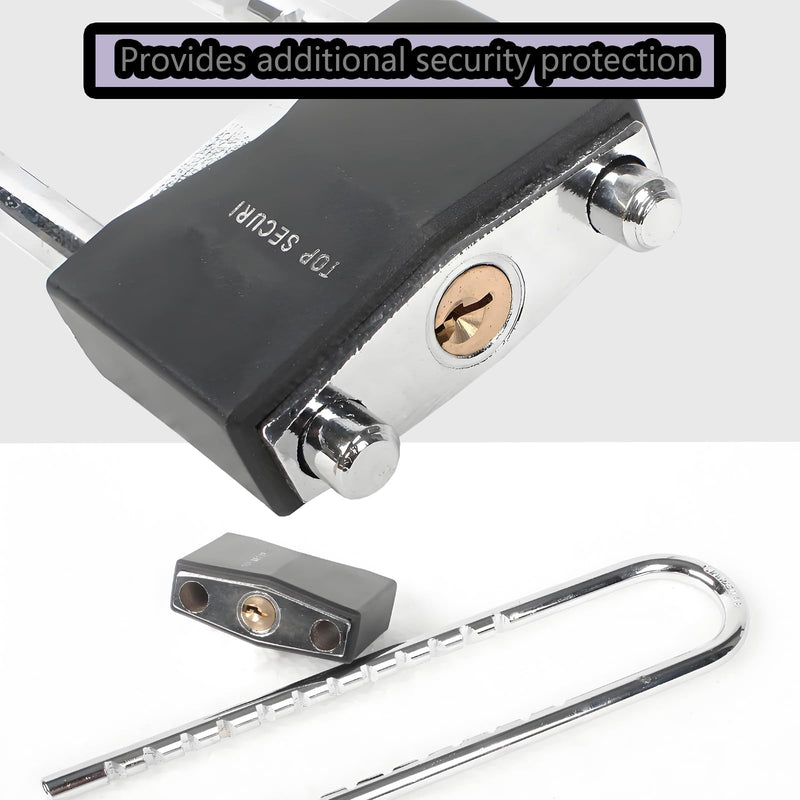 Double Door Security Lock for French Doors | French Door Locks & Double Door Locks | Reinforced Lock with Knob & Handle | Prevent Kicking in | French Door Security