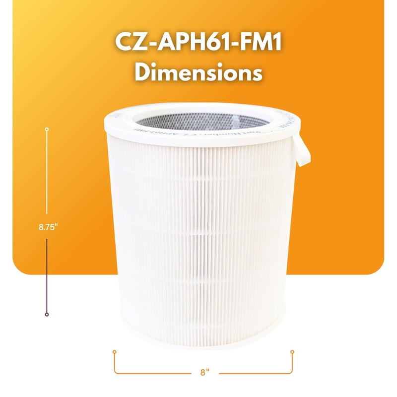 Filter-Monster Replacement Compatible with Comfort Zone CZAP6 H6 Filter