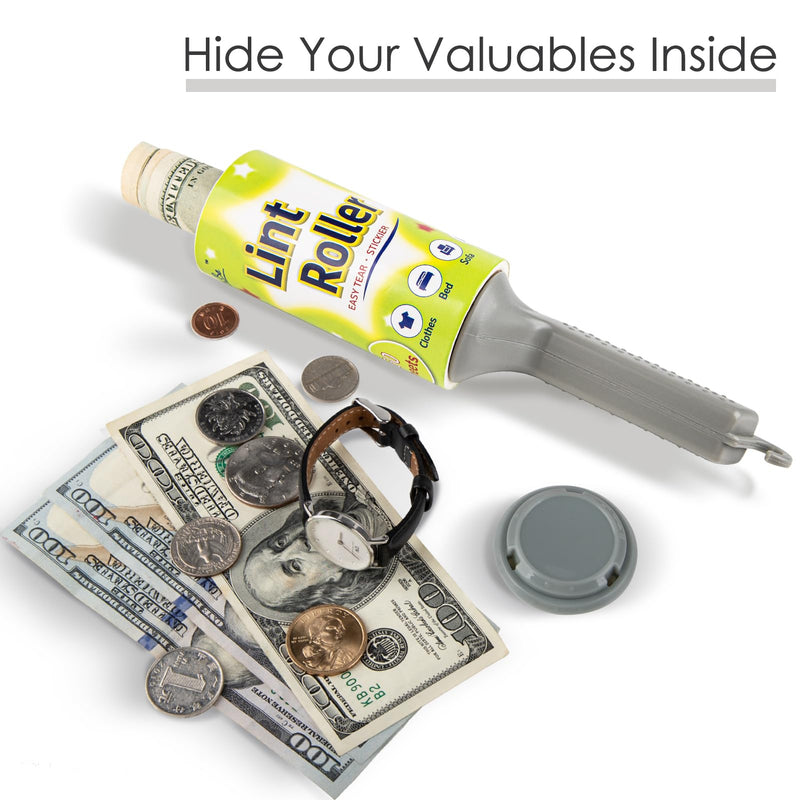 Real Working Lint Roller with Storage, Secret Stash Safes, Secret Hidden Diversion,Money Jewelry Storage (Man) man
