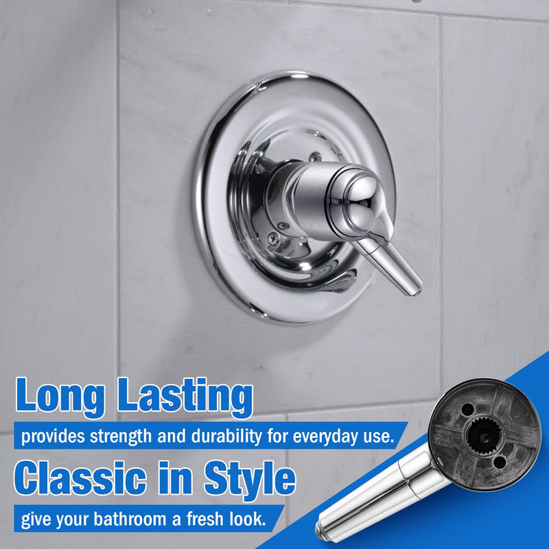 Enhon Lever Handle Replacement for 10424, Single Lever Handle Kit Compatible with Delta Series 1700 Monitor Tub and Shower Faucets, 5 in H X 2 in W Faucet Handle, Chrome