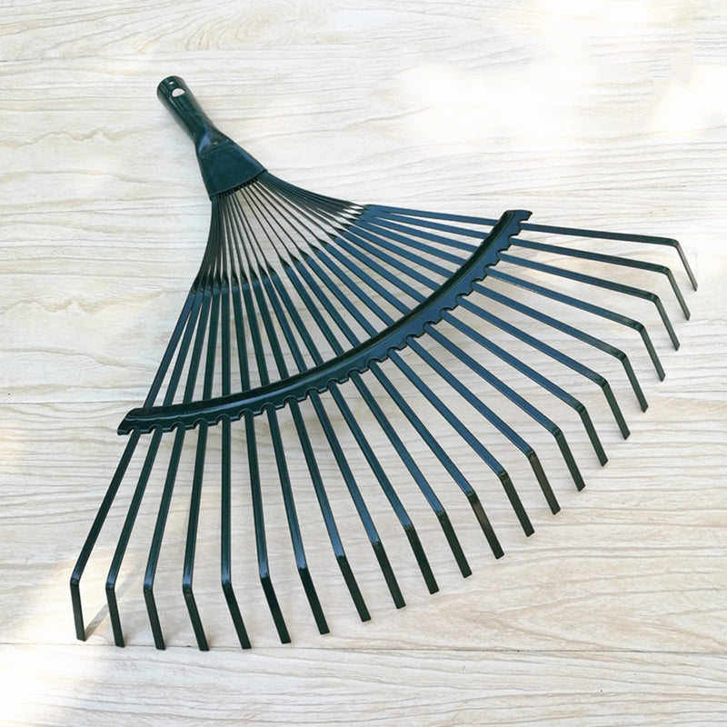 22 Teeth Heavy Duty Steel Metal-Rake for Head High Carbon Steel Lawn Leaves Garden Garden Tools without Handle Home Tool