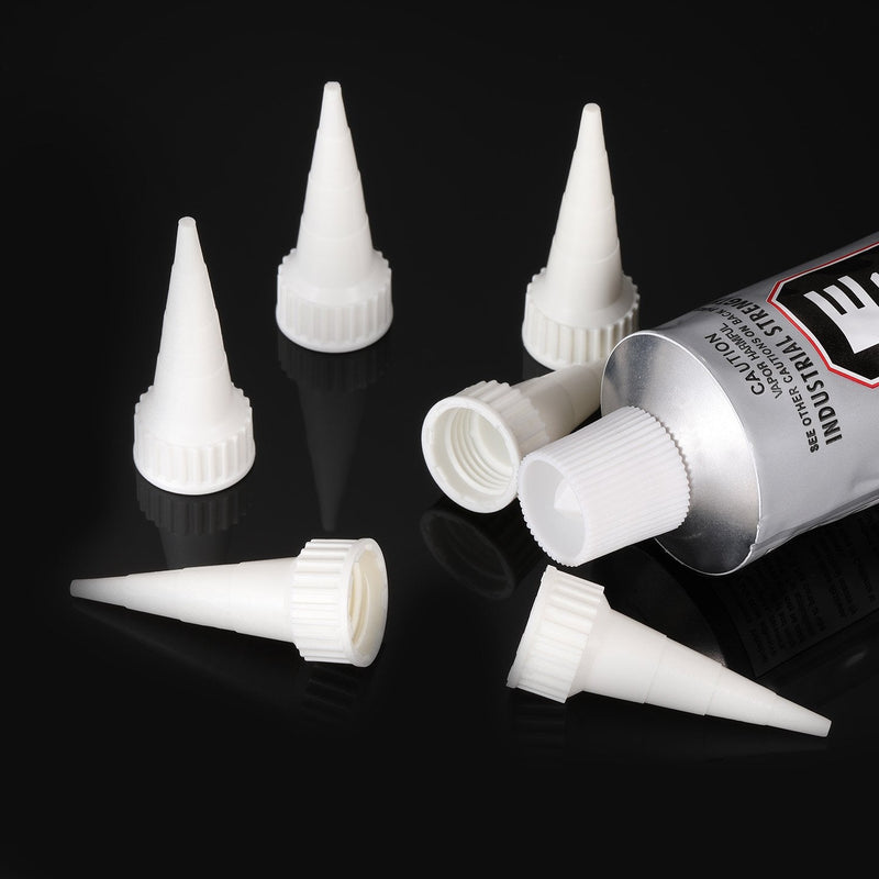 Zhehao 20 Pack e6000 Snip Tip Applicator Tips Cap for E6000 Craft Glue 3.7 Ounce Adhesive Tubes
