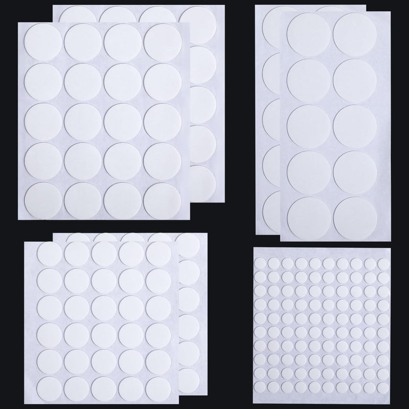 Double Sided Sticky Dot Stickers Removable Round Clear Tack No Trace Sticky Waterproof Small Stickers 204Pcs