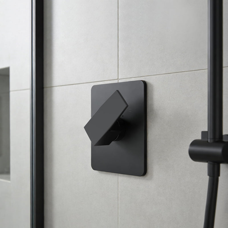 Replacement for Delta 13/14 Series Shower Faucet Set,Shower Handle Set Compatible with RP46074,Fits R10000 Series Valves(Cartridge and Valve Not Included),Black Black