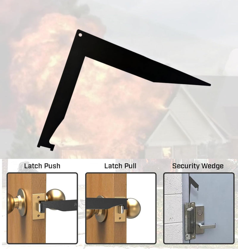 Upgraded 3-in-1 Firefighter Tools, Pry Bar Tools for first responders and firefighters