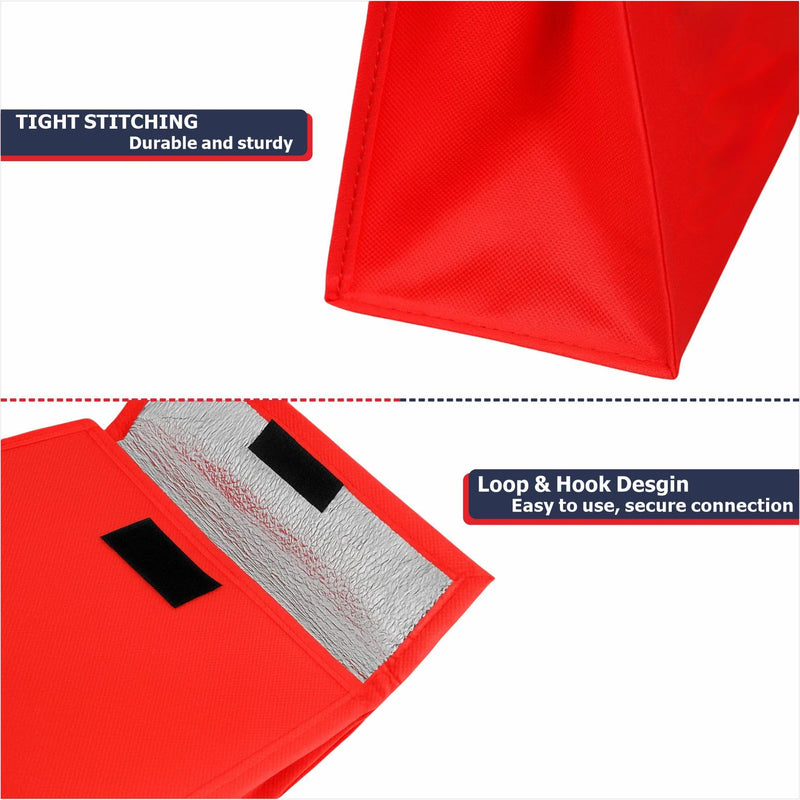 Med Specimen Transport Bag - Insulated Biohazard Cooler for Clinic and Lab, Reusable Specimen Tote with Handle, 7" L x 6" W x 10" H (10pcs)