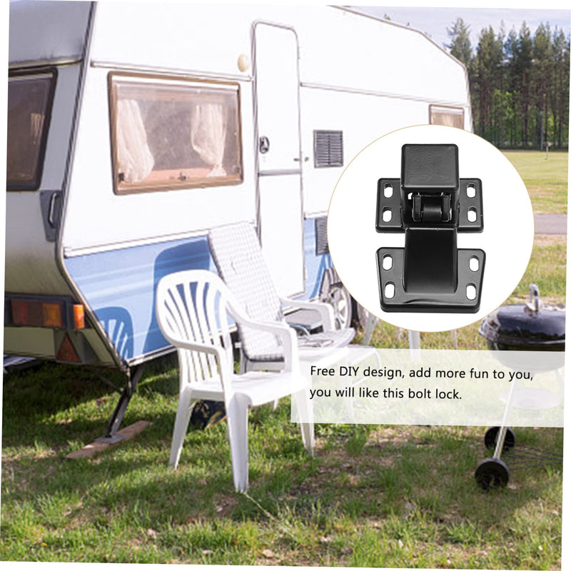 DOITOOL Rv Door Lock Pressure Pin Paint Booth Pressure Lock Door Safety Latch for Modified Rv Trailer Remodeling Furniture Doors 4.33 X 3.54 X 2.16 in 1 Pack