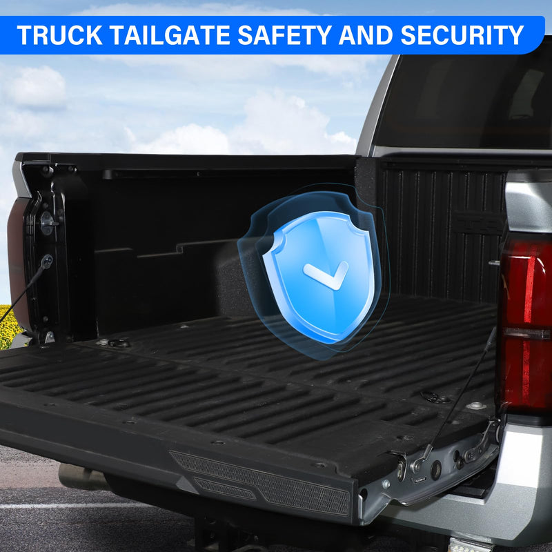 Daeiclru Tailgate Anti-Theft Lock Compatible with Toyota Tacoma 2024 2025 2026, Tailgate Security Device Truck Bed Tail Gate Lock 4th Gen Tacoma Accessories (Black) Black