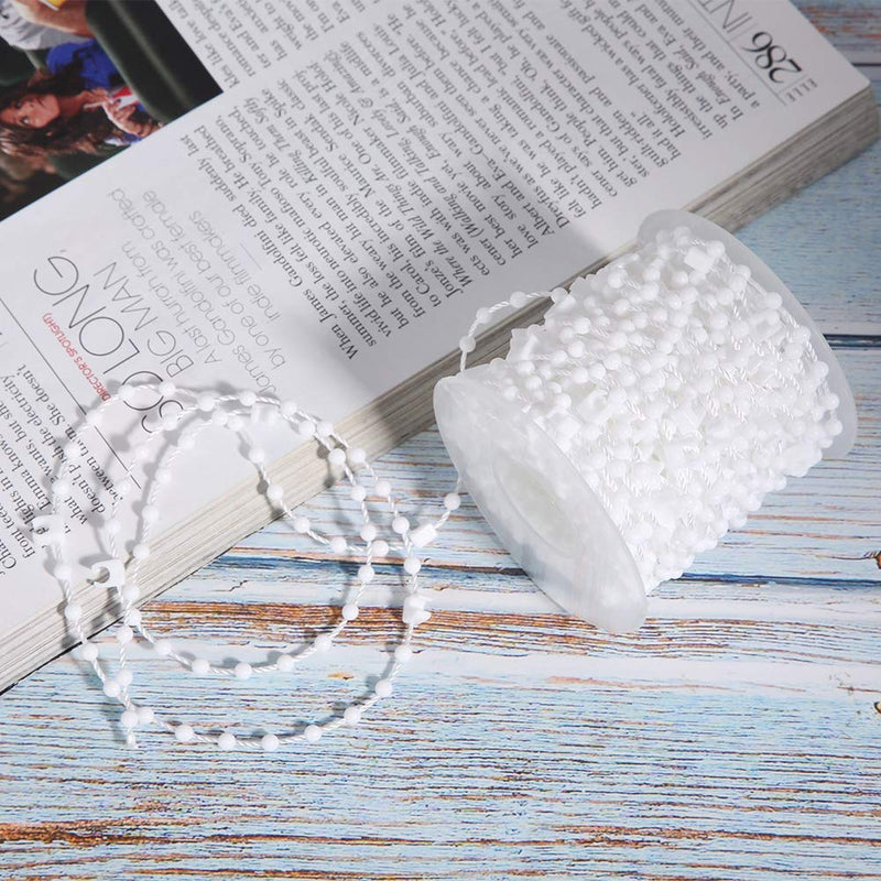 Blind Bottom Link Chain, Vertical Blind Bead, Smooth Surface Practical Blind Beaded Cord, Roller Blind Fitting, Simple to Use for Decoration Vertical Curtain(10M(10CM))