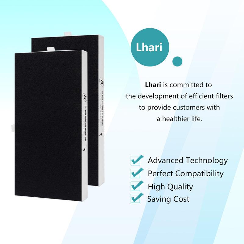 HRF-G True HEPA Replacement Filter, Compatible with Honeywell HPA020 HPA020B, HPA030 HPA030B and HPEAClean HPA075/080 Series and HPA175/180 Series Air Purifier, Part Number HRF-G1 HRF-G2, 2-Pack