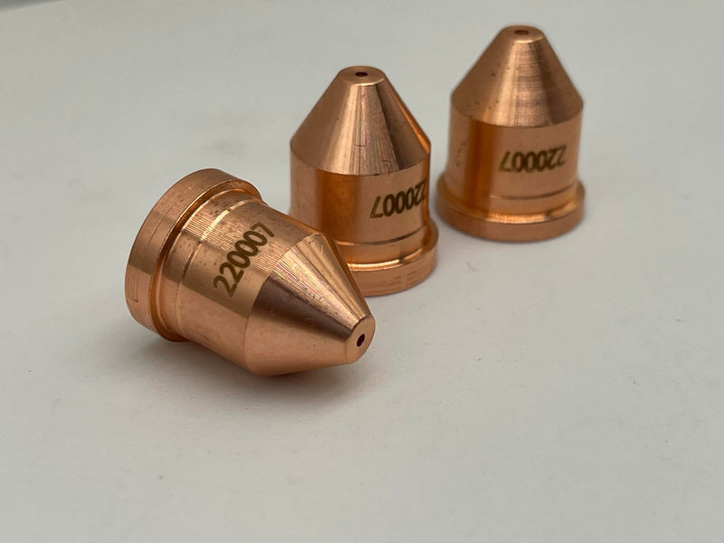 10Pcs 220007 Nozzle Tip 60A Plasma Consumables for Hypertherm PMX 1000 1250 1650 Torch