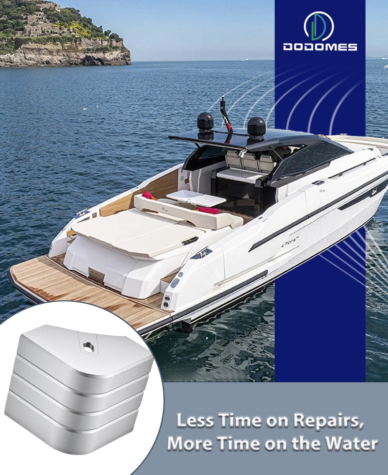 Aluminum Deck Corner Cap Casting for Pontoon Boats Heavy Duty Deck Corner Replacement Weather Resistant Suitable for 90 Rounded Corner Two Silver