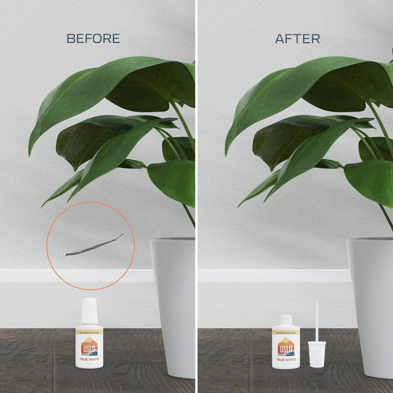 Touch Up Paint Multi-Pack – 5 Most Popular White Home and Rental Colors + Black, w/Brush in 20ml Bottle, Quick Drying, For Repairs, Walls, Trim, Cabinets, Furniture, Shutters and More