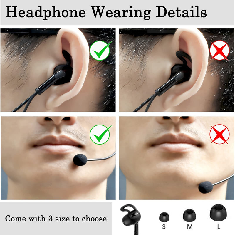 PTT Referee Headset with 3.5mm Round Jack, Earphone with Push to Talk Button for 4th Official, Earpiece Fit for V6 V4 FBIM Soccer Football Coach Intercom Radio
