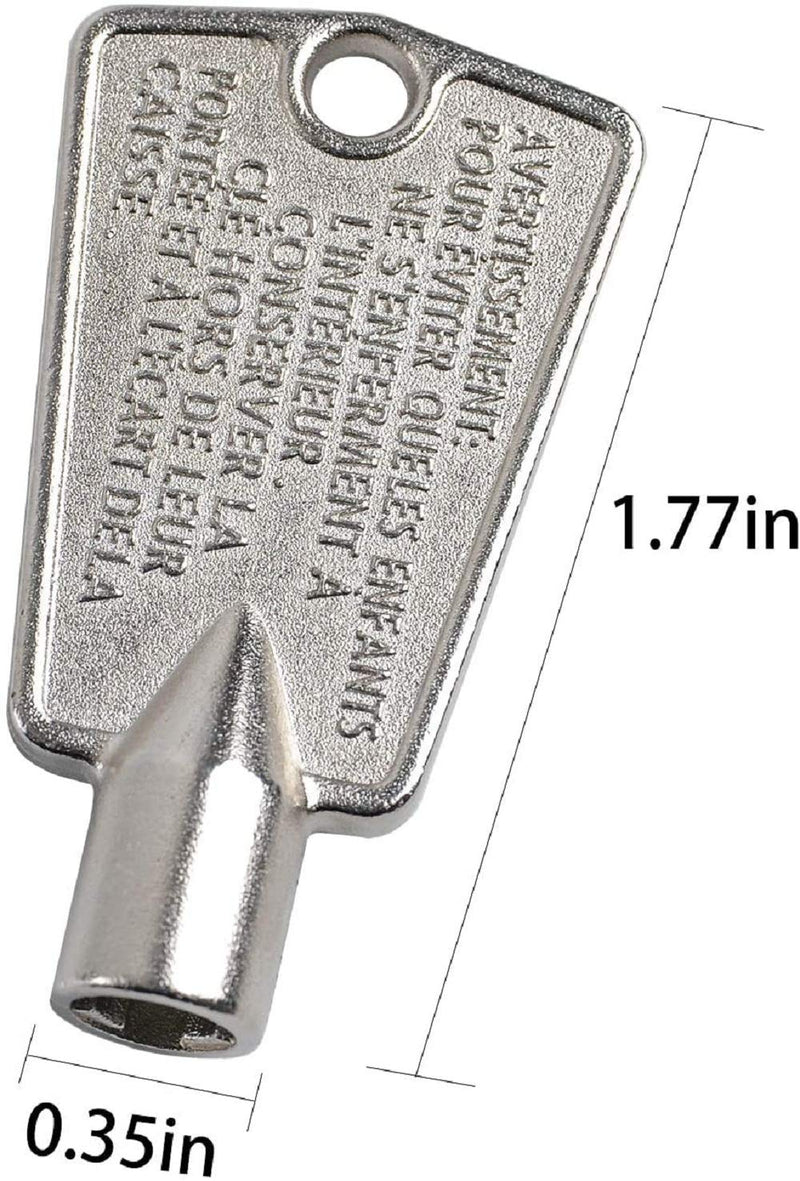 2Pack 216702900 Freezer Door Key for Frigidaire Kenmore AP4071414 PS2061565 AP2113733 AP4301346 PS1991481 06599905 08037402 12849(Metal) 2