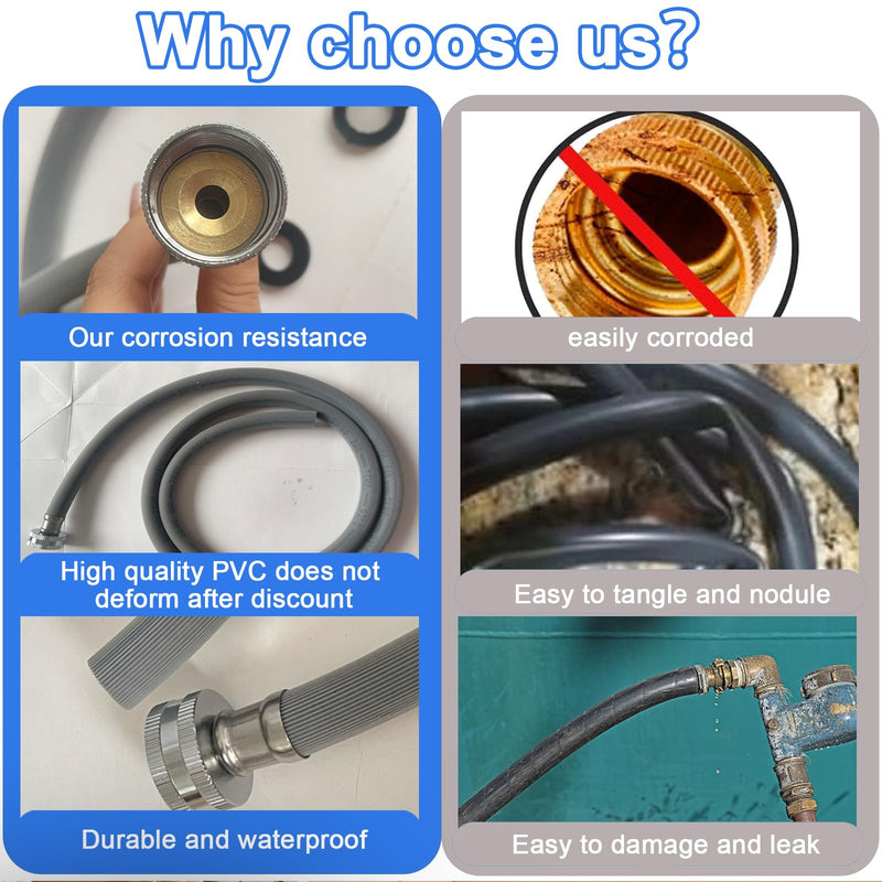 Dehumidifier Drain Hose 3/4 Inch FHT Connection, With Brass Joint To Prevent Water Leakage, Fully Compatible With Most Of Dehumidifiers，5ft 5FT