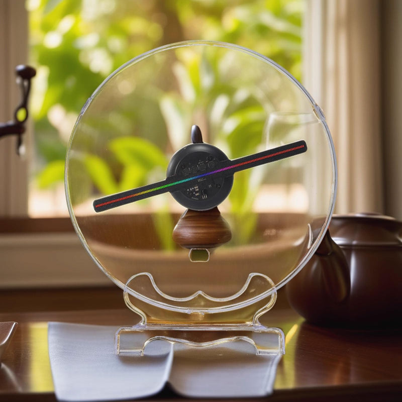 3DHologram Fan,18CM HologramFan Projector with Cover Picture Fan Spinner with Bluetooth Remote,HD LED with 700 Video Library,Holographic Fan for Halloween