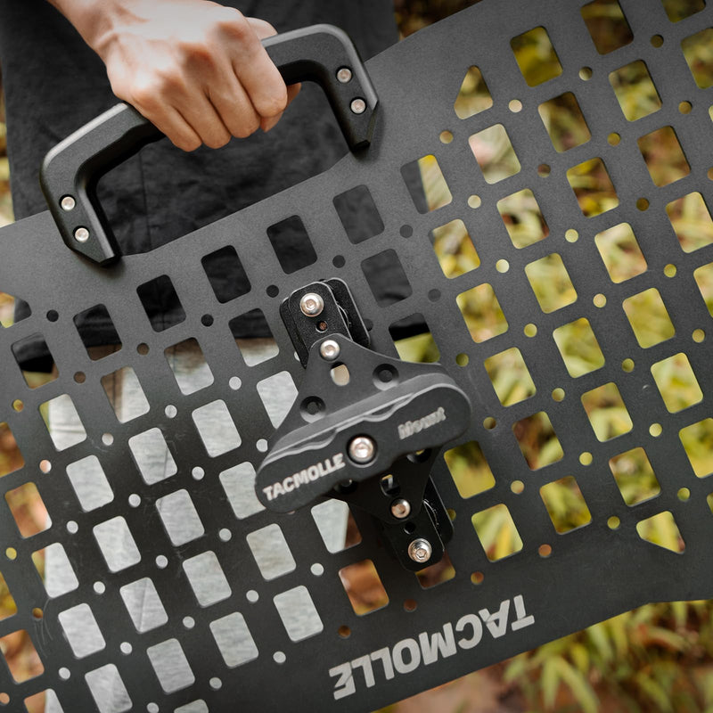 2-Pack Mounting Brackets Base for MOLLE Panel, MOLLE Accessories Adapter Mount for Fire Extinguisher Mount Gun Rack Gas Can Holder