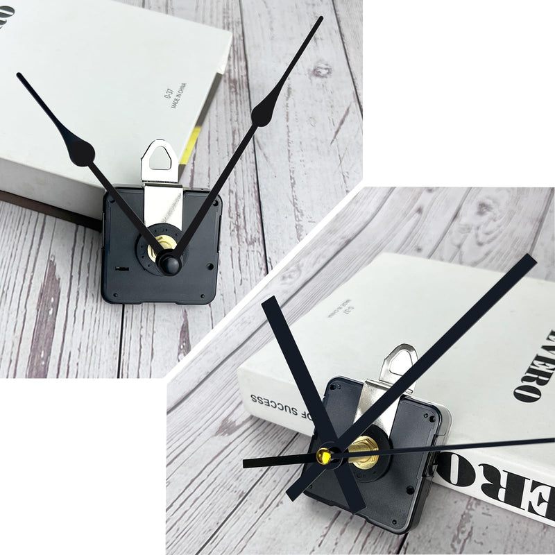 31mm Quartz Long Shaft Clock Movement DIY Wall Clock Movement Mechanism Clock Repair Kit Replacement (Shaft Length 1-1/5 inch,2 Pair Hands) Shaft Length 1-1/5 inch