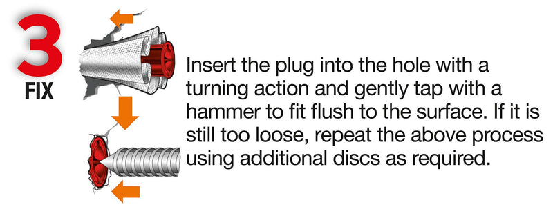 (20 Discs) - Fixing Wall Plugs Fast! No Need to Fill or redrill.