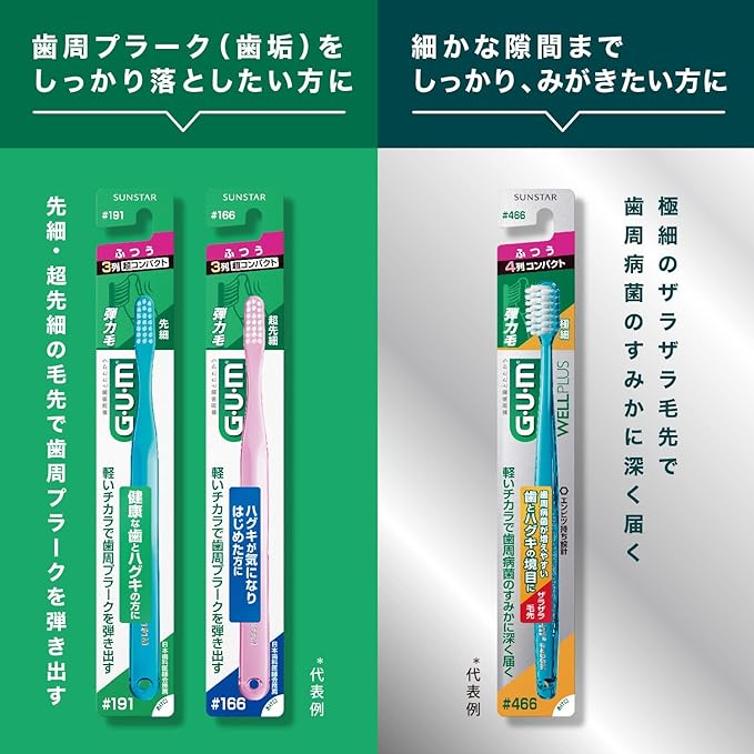 GUM Dental Toothbrush #211 [3 Row Compact Head, Normal, Tapered Hair] 6 Pack + Bonus Included, Bulk Purchase *Color Not Available - NewNest Australia