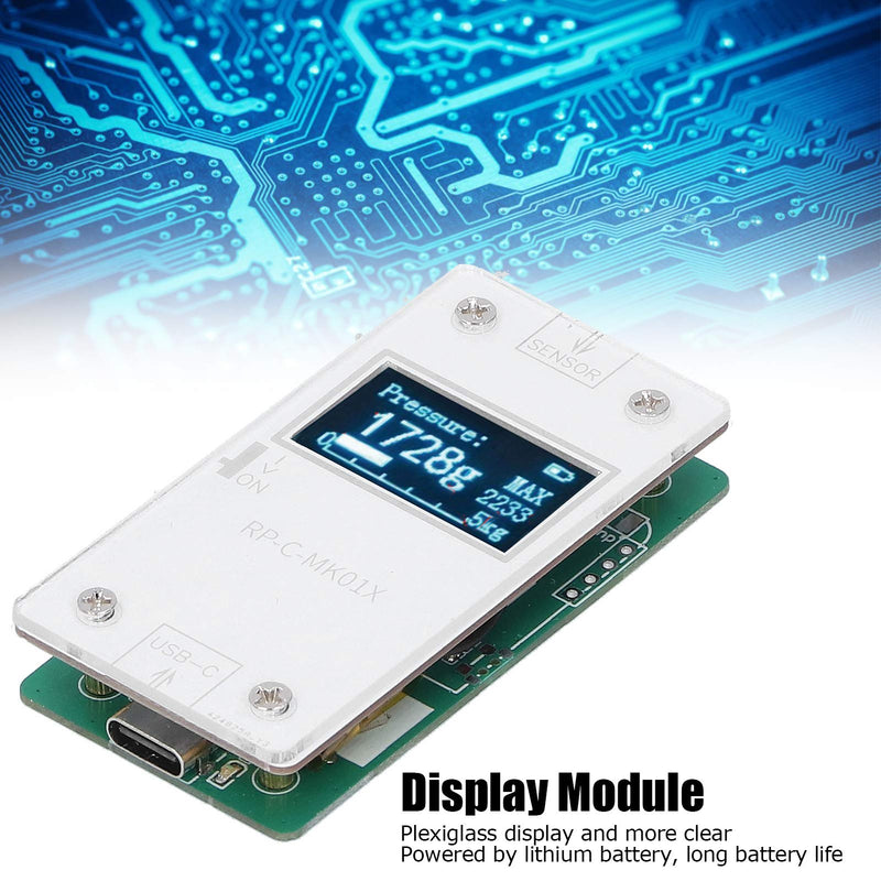 Qinlorgo Pressure Sensors Display Module, 32x62.6x11mm Copper Clad Laminate Ultra Thin Flexible Pressure Sensitive Film Pressure Sensor + Pressure Display Module