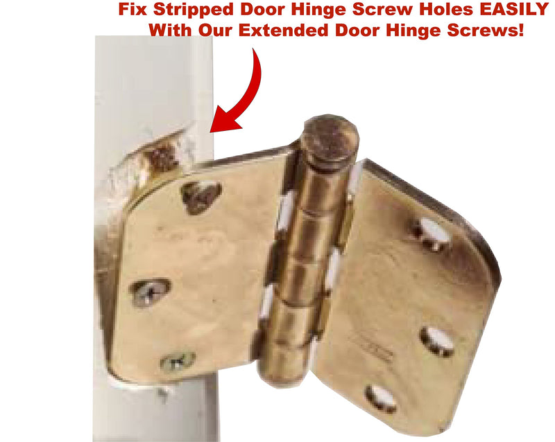 Oil Rubbed Bronze Wood Screws 9 X 3 Inch – Extra Long Door Hinge Screws - Door Security Screws - 24 Pack