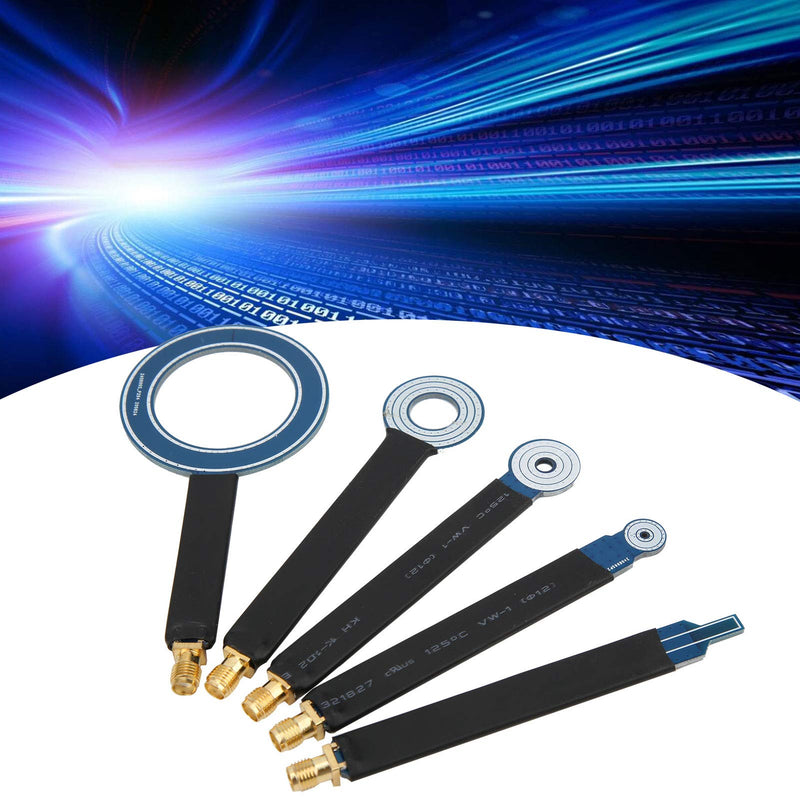 5Pcs Near-Field Magnetic Field Probes Practical Conduction Probe Antennas EMI SMA Conduction Radiation Test Antennas for Wide-Point Testing