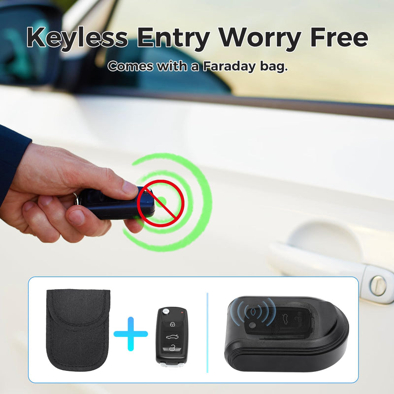 Magnetic Key Holder Box Hide A Key Under Car with Combination Lock with Strong Magnet for Storage Key Indoors, Outdoors Outside