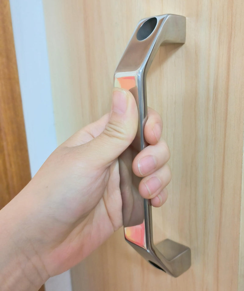 Bow Door Handle, Heavy-Duty 304 Stainless Steel Handle handrail for Drawers, cabinets, Entrance Door Handles (Hole spacing: 7"(180mm)) hole spacing: 7"(180mm)