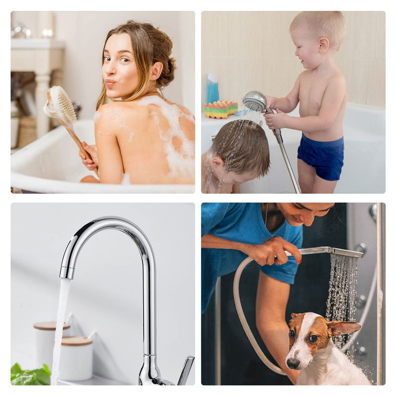 20Pcs Shower Flow Reducer Limiter- 1/2 Inch Shower Head Pressure Reducer Shower Flow Restrictor Insert Water Saver Adapter Water Flow Reducer For Shower Head Handheld Shower 1.2/1.5/1.8/2/2.2/2.5 GPM