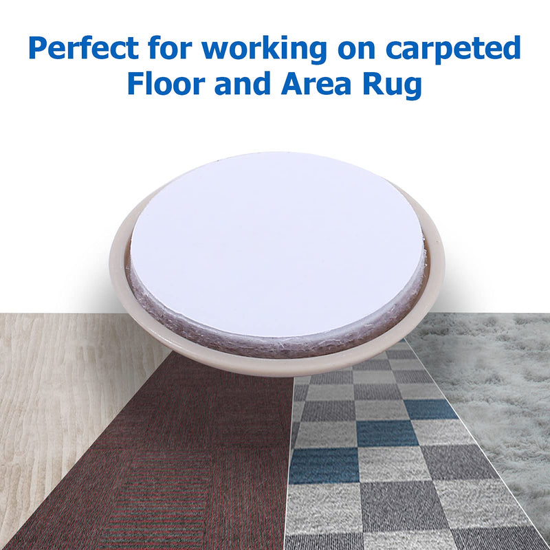 Self-Adhesive Furniture Sliders for Carpets, Furniture Moving Pads (36Pcs) 1-3/4" Furniture Mover Glides, Self Sticks Carpet Furniture Carrier - Move Any Item Quickly and Easily! 1 3/4 inch