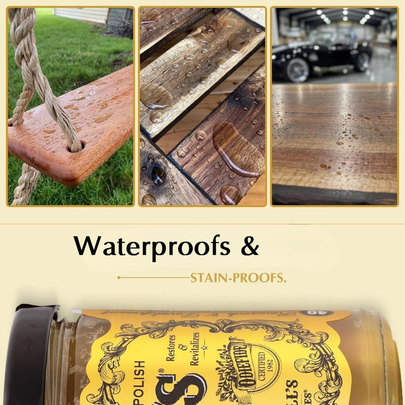 Odie's Oil & Walnut Wood Stain Pigment Kit - Non-Toxic, (2) 9 oz (2 in 1)