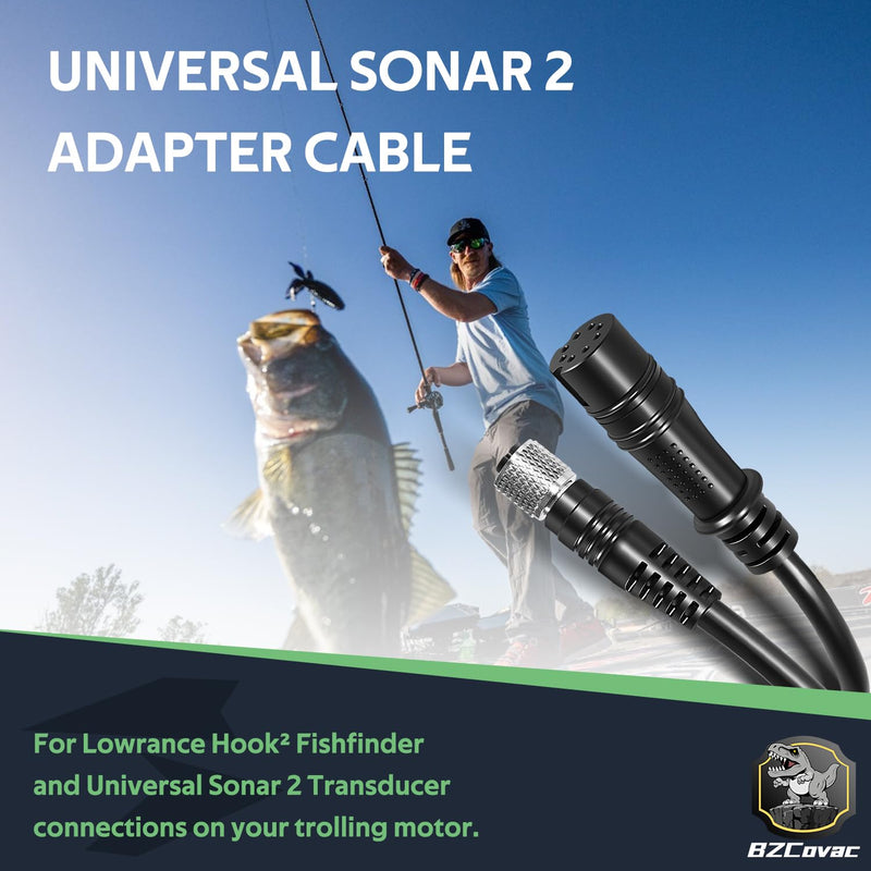Replacement for Minn Kota 1852075 MKR-US2-15 Universal Sonar 2 Adapter Cable, Compatible with Lowrance Hook² Fish Finders