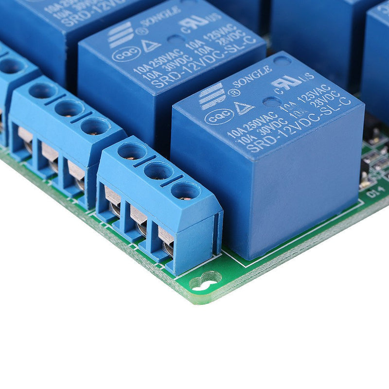 8 Channel Bluetooth 4.0 Relay Module Board Android Mobile Phone App Wireless Remote Control Relay Switch for Android Smart Home DC 12V