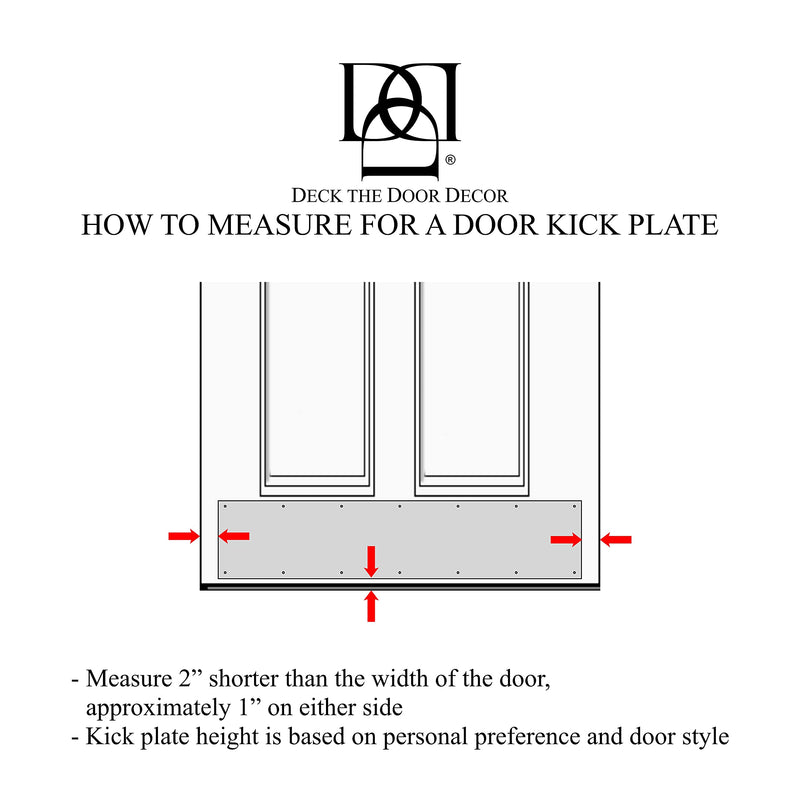 Deck the Door Decor | Door Kick Plate - Anodized Aluminum – Screw Mount – Satin Black, Satin Nickel, Shiny Brass & Oil Rubbed Bronze Finish – Many Sizes (6x30", Oil Rubbed Bronze) 6x30"
